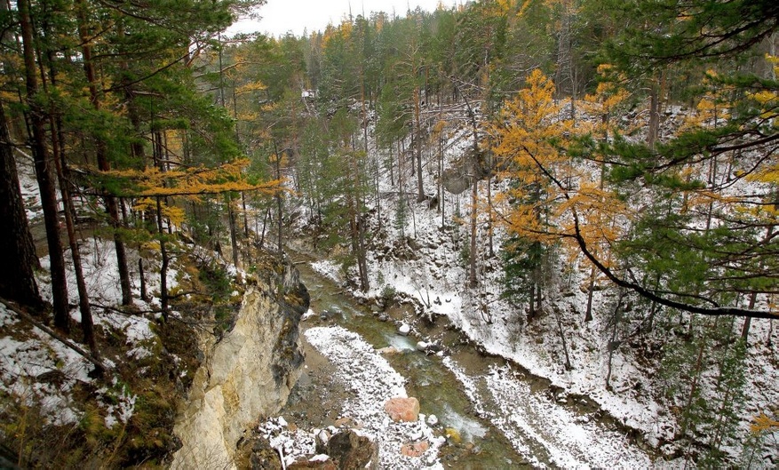 река Кынгырга осенью